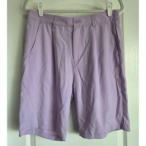 RADDA Men's Purple Polyester Spandex Pleated Golf Shorts Size‎ 30 Active